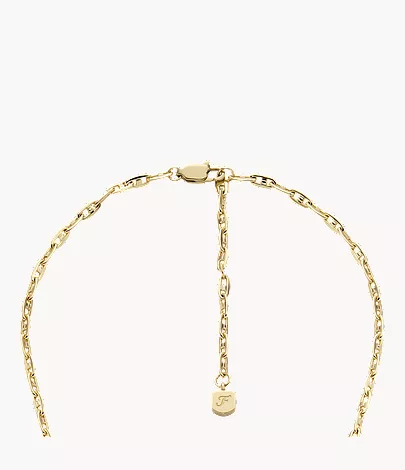 Heritage D-Link Gold-Tone Stainless Steel Y-Neck Necklace - Image 5