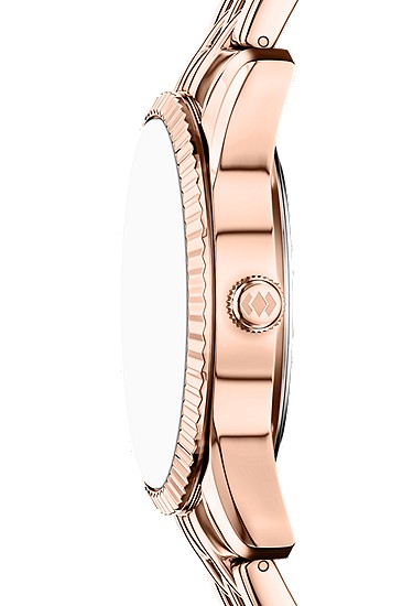 Scarlette 34mm Three-Hand Day-Date Rose Gold-Tone Stainless Steel Watch - Image 4