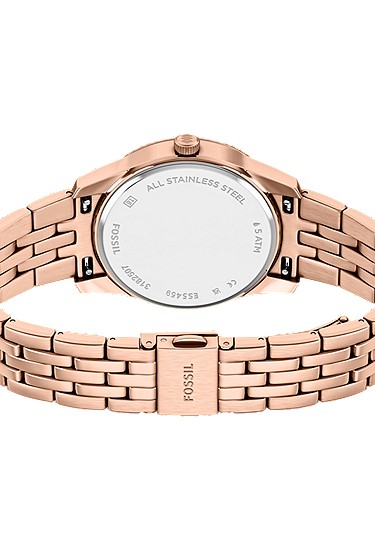 Scarlette 34mm Three-Hand Day-Date Rose Gold-Tone Stainless Steel Watch - Image 6