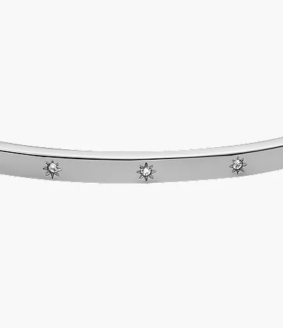 Sadie Shine Bright Stainless Steel Bangle Bracelet - Image 2