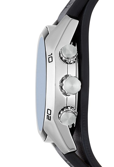 Coachman 45mm Chronograph Black Leather Watch - Image 3