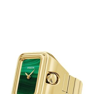 Raquel Watch Ring 21mm Two-Hand Gold-Tone Stainless Steel