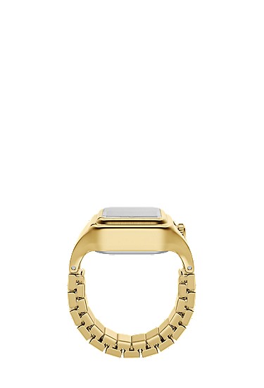Raquel Watch Ring 21mm Two-Hand Gold-Tone Stainless Steel - Image 8