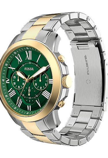 Grant 44mm Chronograph Two-Tone Stainless Steel Watch - Image 8