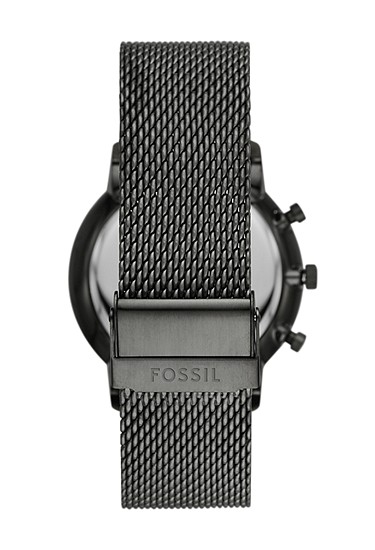 Neutra 44mm Chronograph Smoke Stainless Steel Mesh Watch - Image 2