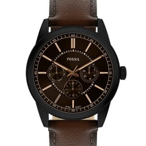 Pearson 42mm Multifunction Brown Leather Watch