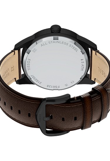 Pearson 42mm Multifunction Brown Leather Watch - Image 6