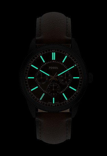 Pearson 42mm Multifunction Brown Leather Watch - Image 7