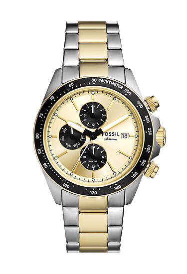 Autocross 42mm Multifunction Two-Tone Stainless Steel Watch