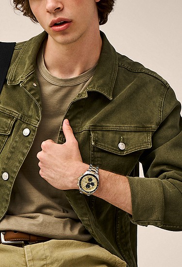 Autocross 42mm Multifunction Two-Tone Stainless Steel Watch - Image 2