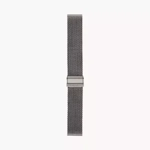 22mm Smoke Stainless Steel Mesh Bracelet