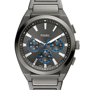 Everett 44mm Chronograph Smoke Stainless Steel Watch