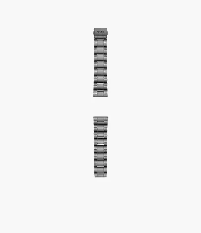 22mm Three-Row Smoke Stainless Steel Bracelet - Image 2