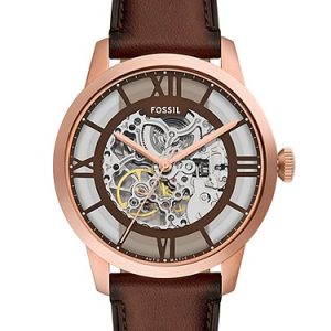 Townsman 44mm Automatic Brown Leather Watch