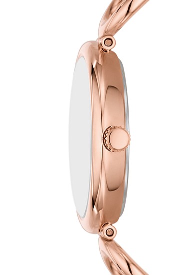 Carlie 30mm Three-Hand Rose Gold-Tone Stainless Steel Watch - Image 4