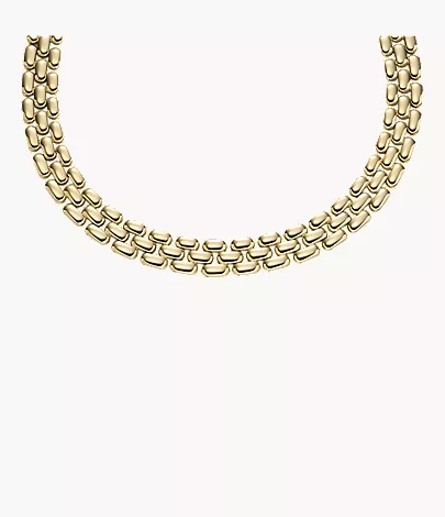 Arden Watch Links Gold-Tone Stainless Steel Chain Necklace