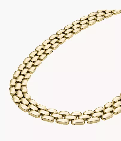 Arden Watch Links Gold-Tone Stainless Steel Chain Necklace - Image 3