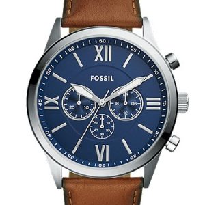 Flynn 48mm Chronograph Brown Leather Watch
