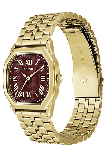Harlow 27mm Three-Hand Gold-Tone Stainless Steel Watch - Image 7