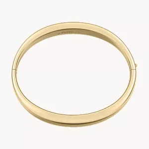 Ellis Domed Collection Gold-Tone Stainless Steel Bangle Bracelet