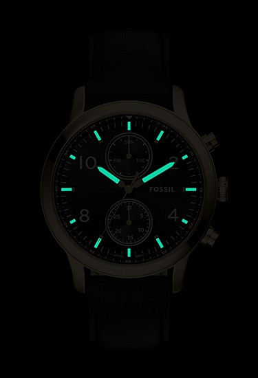 Bennett 45mm Multifunction Black Leather Watch - Image 7