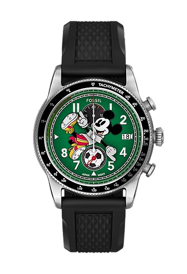 Disney x Fossil Limited-Edition Mickey Mouse 42mm Soccer Watch