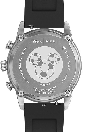 Disney x Fossil Limited-Edition Mickey Mouse 42mm Soccer Watch - Image 5