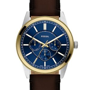 Pearson 42mm Multifunction Brown Leather Watch