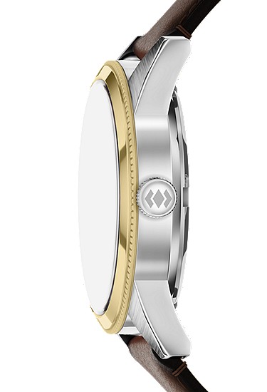 Pearson 42mm Multifunction Brown Leather Watch - Image 4