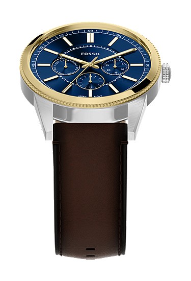 Pearson 42mm Multifunction Brown Leather Watch - Image 5