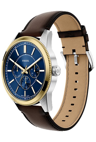 Pearson 42mm Multifunction Brown Leather Watch - Image 7