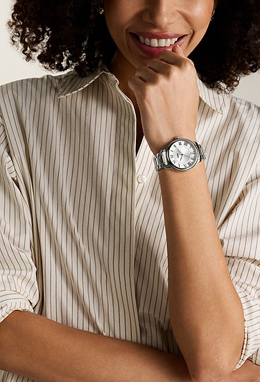 Gilmore 38mm Three-Hand Date Stainless Steel Watch - Image 2