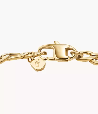 Ellis Gold-Tone Stainless Steel ID Bracelet - Image 4