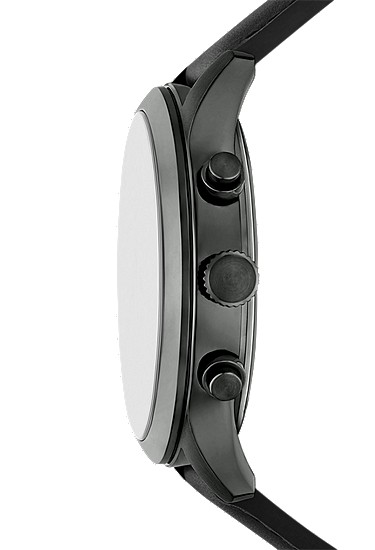Bennett 45mm Multifunction Black Leather Watch - Image 4