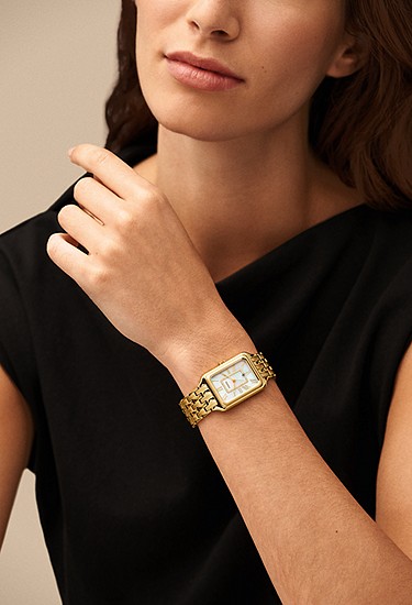 Raquel 26mm Three-Hand Date Gold-Tone Stainless Steel Watch - Image 2