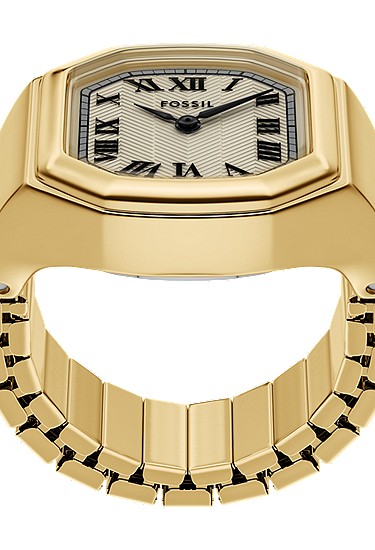 Harlow Watch Ring 17mm Two-Hand Gold-Tone Stainless Steel - Image 4