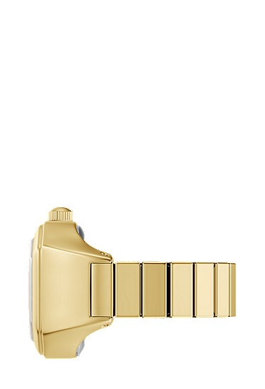 Harlow Watch Ring 17mm Two-Hand Gold-Tone Stainless Steel - Image 5