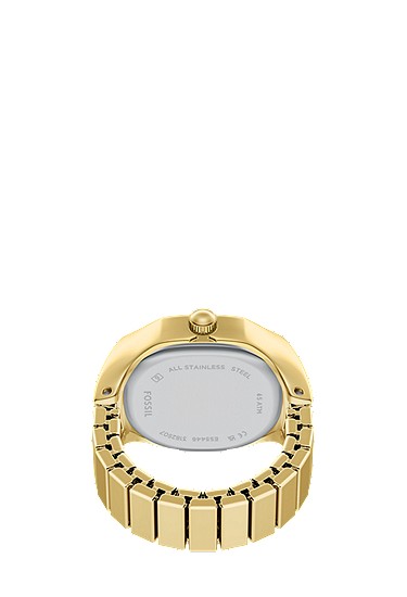Harlow Watch Ring 17mm Two-Hand Gold-Tone Stainless Steel - Image 6