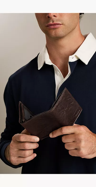 Ingram Leather Trifold Wallet - Image 5