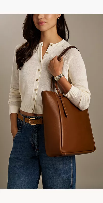 Evie Leather Tote - Image 2