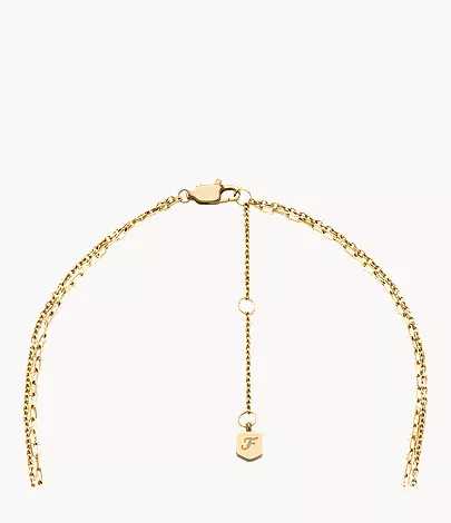 Ellis Shaky Glitz Gold-Tone Stainless Steel Multi-Strand Necklace - Image 5