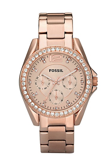 Riley 38mm Multifunction Rose Gold-Tone Stainless Steel Watch