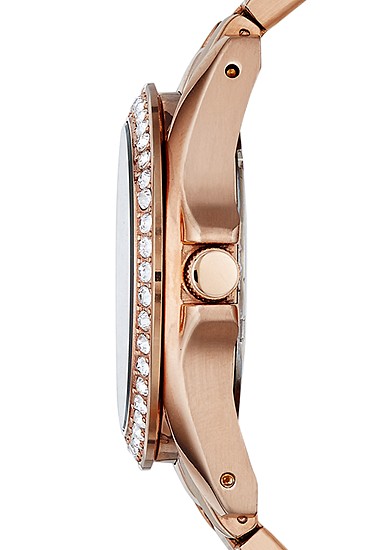 Riley 38mm Multifunction Rose Gold-Tone Stainless Steel Watch - Image 3