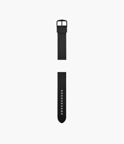22mm Black Silicone Strap - Image 2