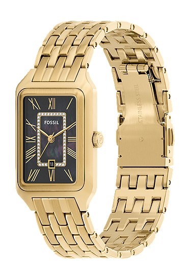 Raquel 26mm Three-Hand Date Gold-Tone Stainless Steel Watch - Image 8