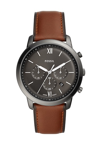 Neutra 44mm Chronograph Amber Leather Watch
