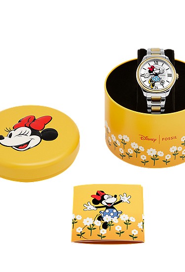 Disney Minnie Mouse x Fossil 38mm Special-Edition Classic Watch - Image 7