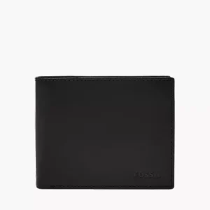Derrick Leather RFID Large Coin Pocket Bifold Wallet