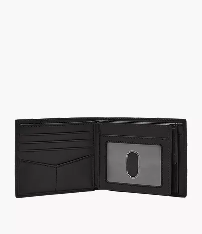 Derrick Leather RFID Large Coin Pocket Bifold Wallet - Image 2