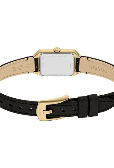 Raquel Mini 18mm Three-Hand Black Leather Watch - Image 6